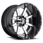 FUEL OFF-ROAD D260 MAVERICK 20.0x9.0 6x135/6x139.7 CHROME PLATED GLOSS BLACK LIP