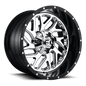Fuel D211 TRITON 22x10 8x180 -13 CHROME PLATED GLOSS BLACK LIP