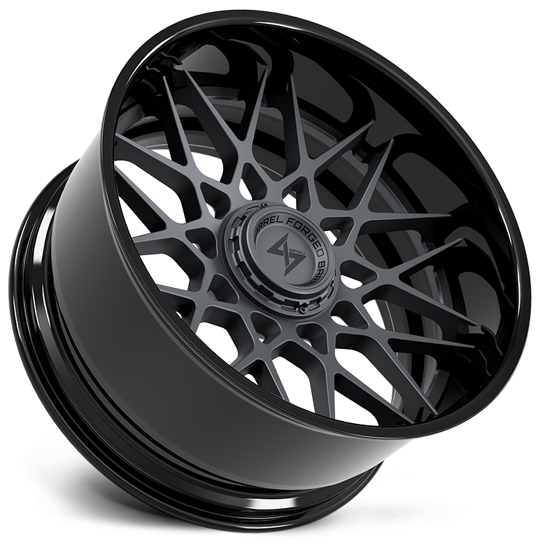 SENTALI BARREL FORGED XTREME BFX5 22.0x12.0 6x135/6x139.7 Gloss Black Lip / Gun Metal Centre