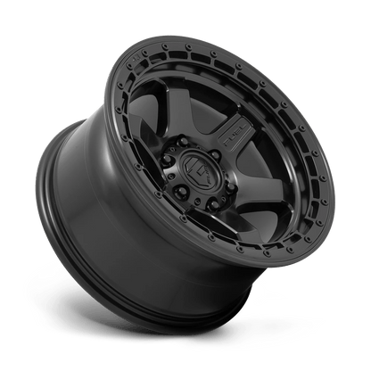 FUEL D750 BLOCK 18x9 6x135 20 MATTE BLACK WITH BLACK RING