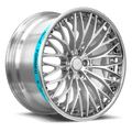 Sentali Barrel Forged SB1 19x8.5 5x120 35 Polished Lip / Hyper Silver Centre