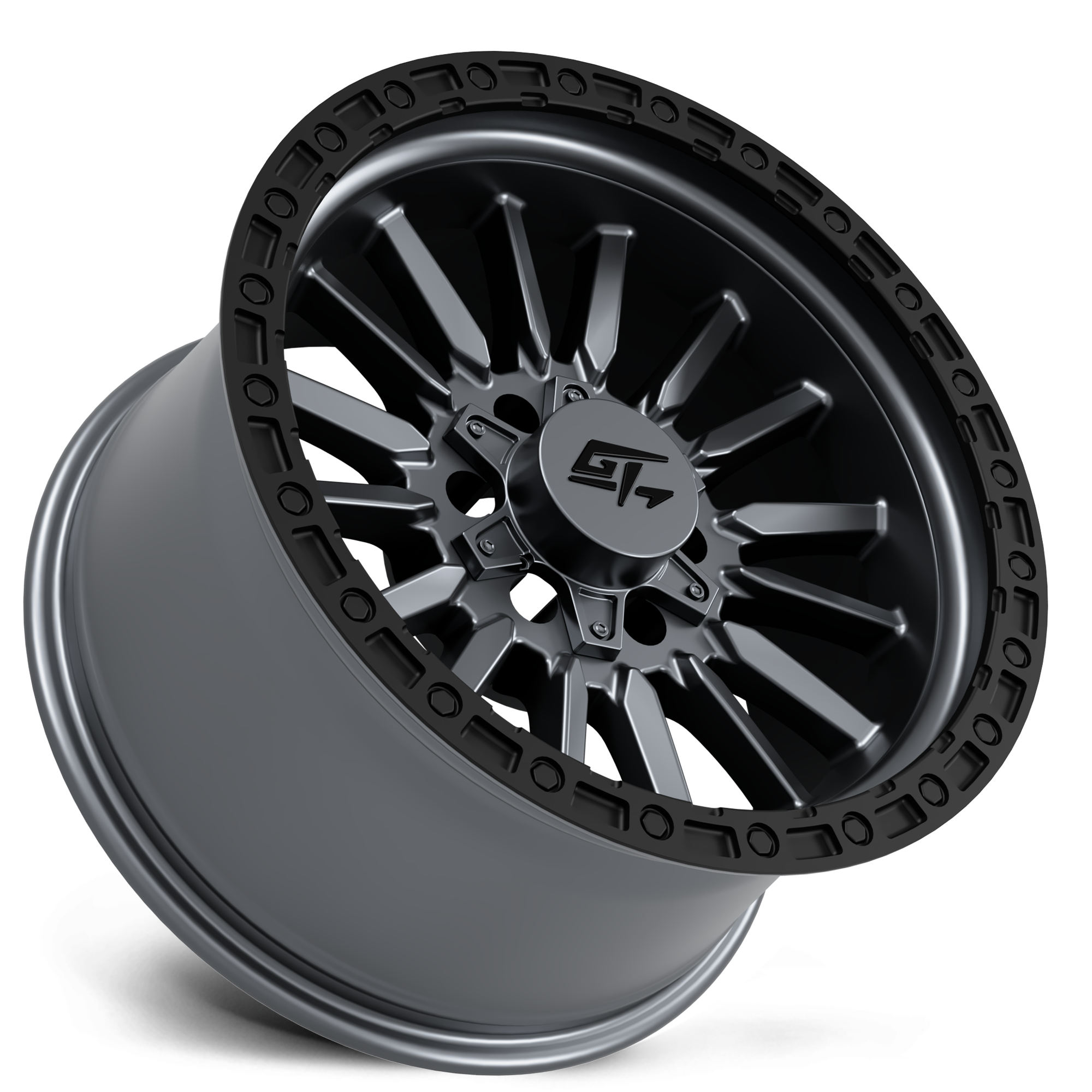 GT OFFROAD CHAMBER 20.0x10.0 6x135/6x139.7 Black Ring / Matte Gunmetal Centre