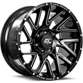 GT OFFROAD AGGRESSION 18.0x9.0 8x170 Gloss Black Milled