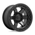 FUEL OFF-ROAD D750 18.0x9.0 6x120 MATTE BLACK WITH BLACK RING