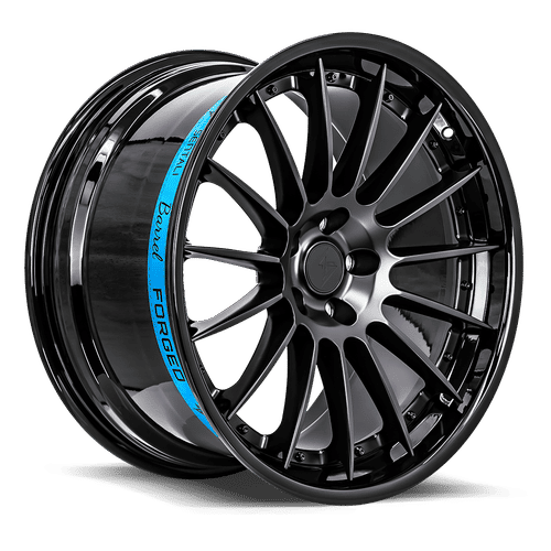 SENTALI BARREL SB2 22.0x9.5 5x127 Gloss Black Lip / Matte Black Centre