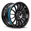 SENTALI BARREL SB2 22.0x9.5 5x115 Gloss Black Lip / Matte Black Centre