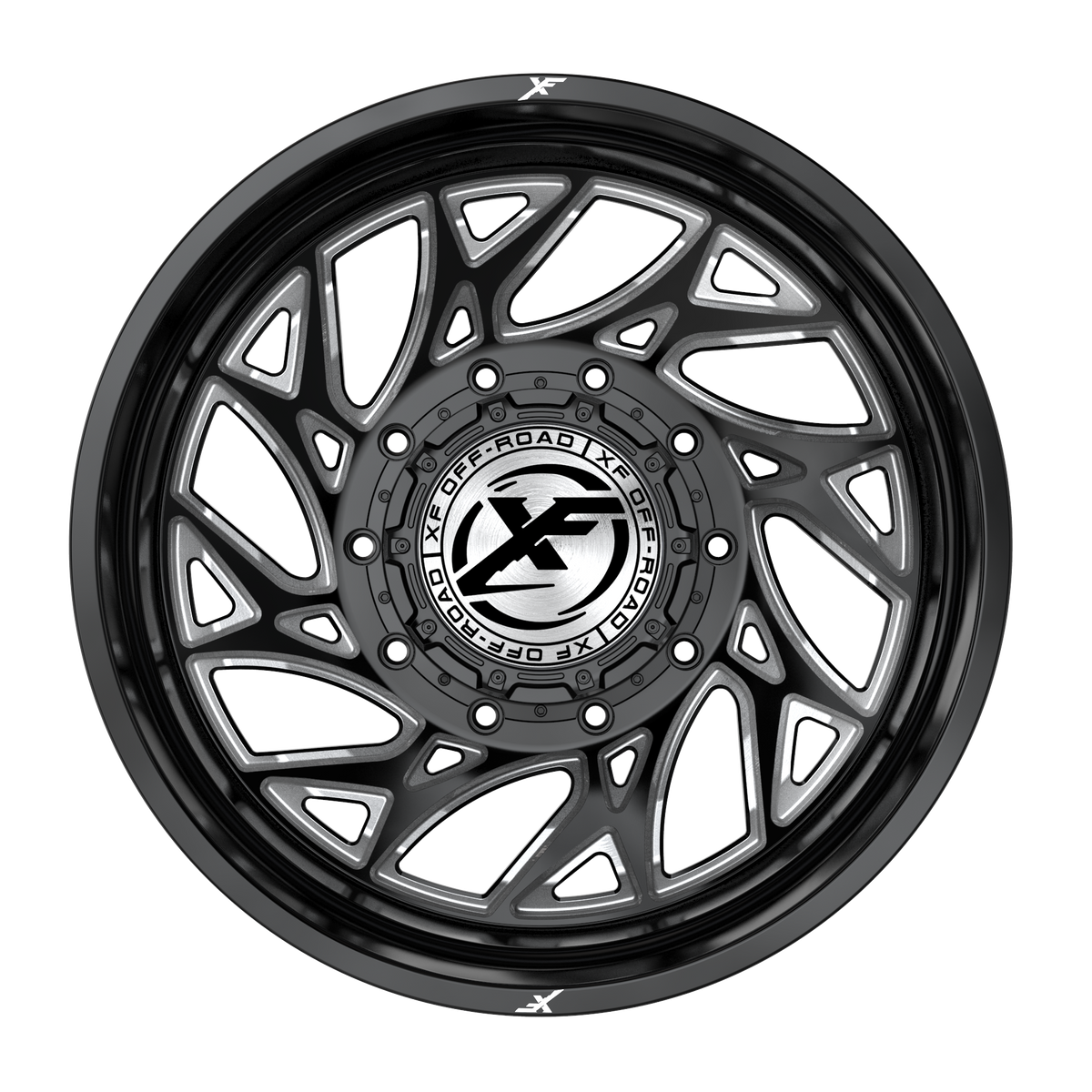 XF OFFROAD XF-229 20.0x10.0 6x135/6x139.7 Gloss Black Milled