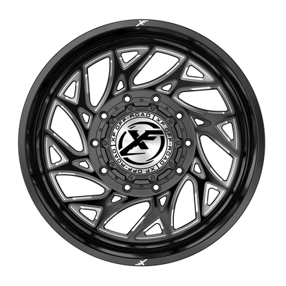 XF OFFROAD XF-229 20.0x10.0 6x135/6x139.7 Gloss Black Milled