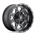Fuel D534 17x9 6x135/6x139.7 -12 MATTE BLACK MILLED