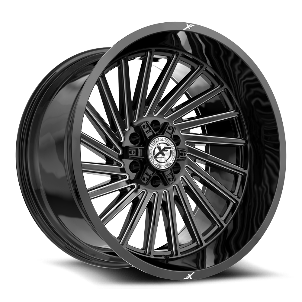 XF OFFROAD XF-239 20.0x9.0 6x135/6x139.7 Gloss Black Milled