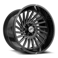 XF OFFROAD XF-239 24.0x12.0 8x165.1/8x180 Gloss Black Milled