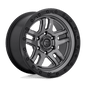 FUEL D701 AMMO 17x9 6x135 -12 MATTE GUN METAL BLACK BEAD RING