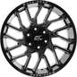 GT OFFROAD AGGRESSION 22.0x12.0 8x170 Gloss Black Milled Red