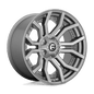 FUEL D713 RAGE PLATINUM 22x10 8x180 -18 BRUSHED GUN METAL TINTED CLEAR