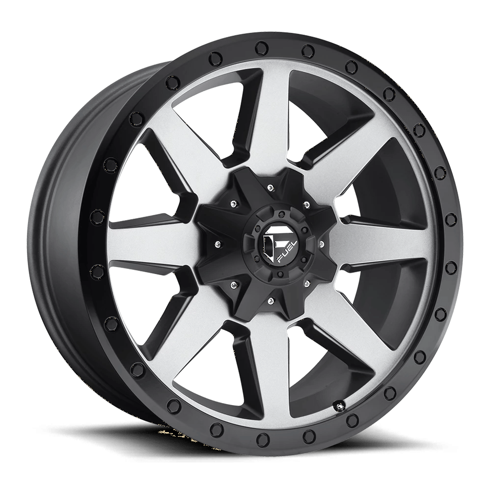 FUEL OFF-ROAD D599 WILDCAT 20.0x9.0 6x135/6x139.7 MATTE GUN METAL BLACK BEAD RING