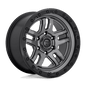Fuel D701 20x10 5x127 -18 MATTE GUN METAL BLACK BEAD RING