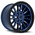 CHAMBER 18x12 6x135 / 6x139.7 -44 Black Ring / Midnight Blue Centre