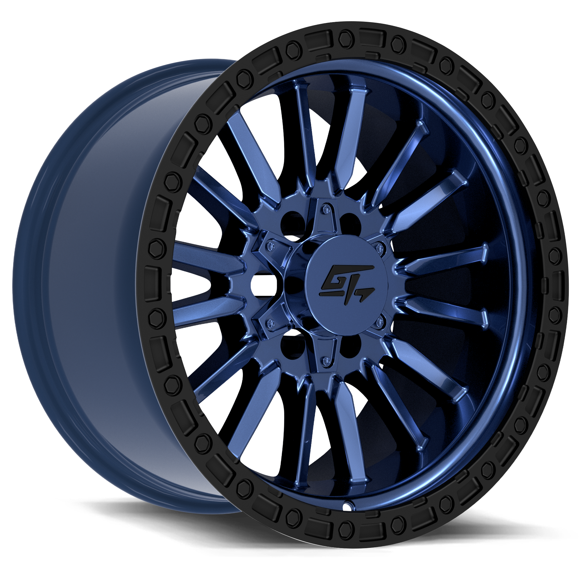 GT OFFROAD CHAMBER 18.0x12.0 6x135/6x139.7 Midnight Blue with Black Ring
