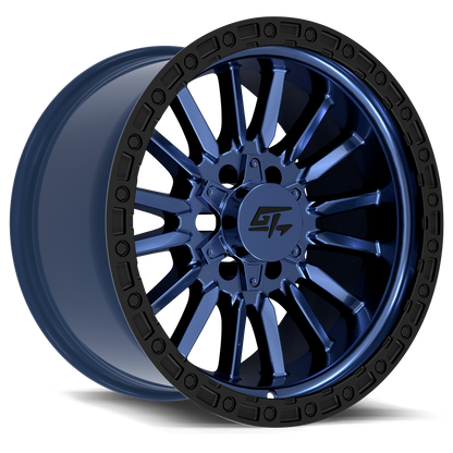 CHAMBER 18x12 6x135 / 6x139.7 -44 Black Ring / Midnight Blue Centre