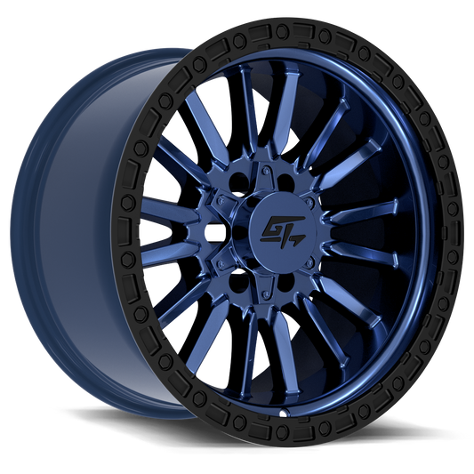 CHAMBER 18x12 6x135 / 6x139.7 -44 Black Ring / Midnight Blue Centre