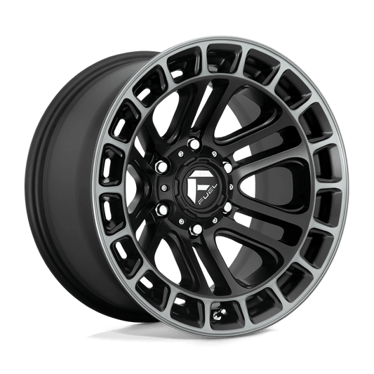 FUEL D720 HEATER 17x9 6x135 -12 MATTE BLACK DOUBLE DARK TINT MACHINED