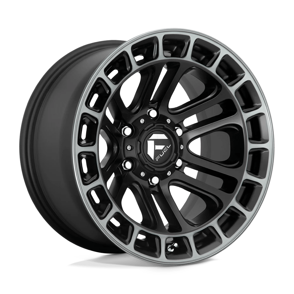 FUEL OFF-ROAD D720 HEATER 17.0x9.0 6x135 MATTE BLACK DOUBLE DARK TINT MACHINED