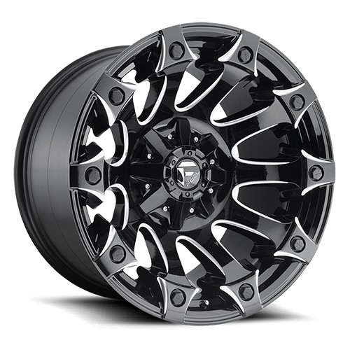 FUEL OFF-ROAD D578 BATTLE AXE 20.0x12.0 8x165.1 GLOSS BLACK MILLED