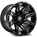 XF OFFROAD XF-218 20.0x10.0 8x165.1/8x170 Gloss Black Milled