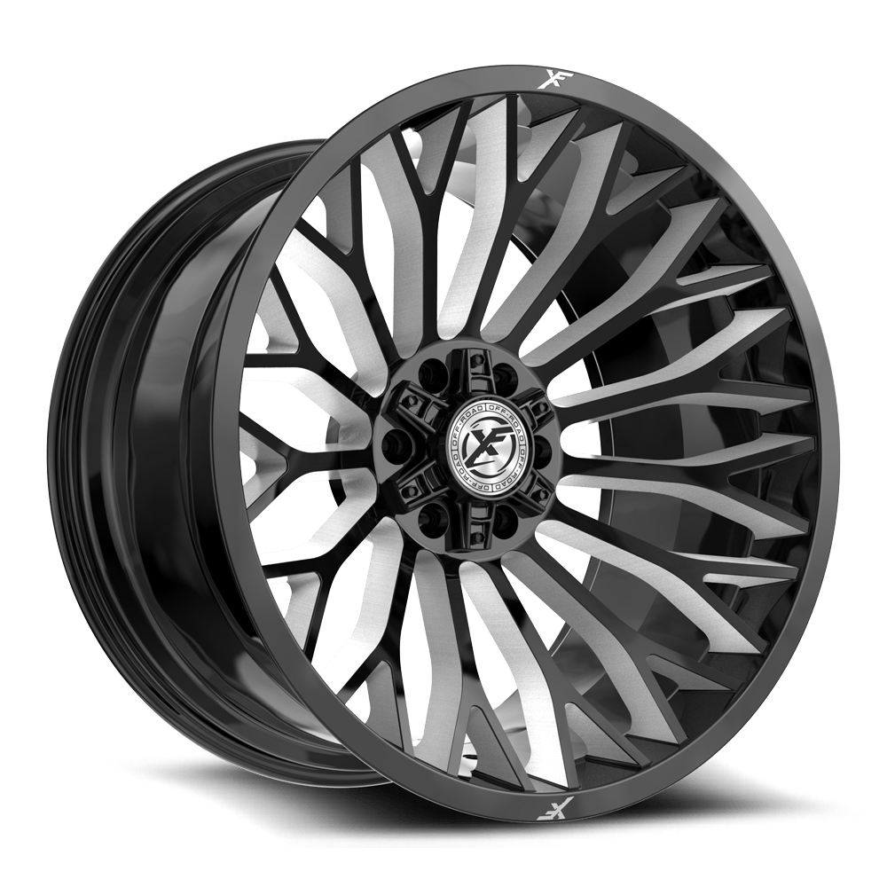 XF OFFROAD XF-237 24.0x14.0 5x127/5x139.7 Gloss Black Milled