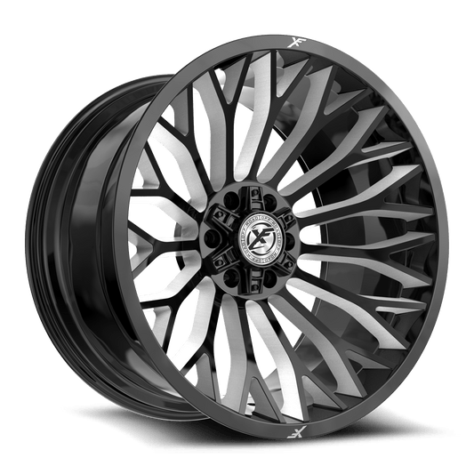 XF OFFROAD XF-237 24.0x14.0 5x127/5x139.7 Gloss Black Milled