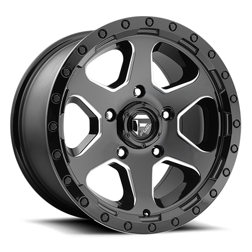 FUEL OFF-ROAD D590 RIPPER 17.0x9.0 5x127 GLOSS BLACK MILLED