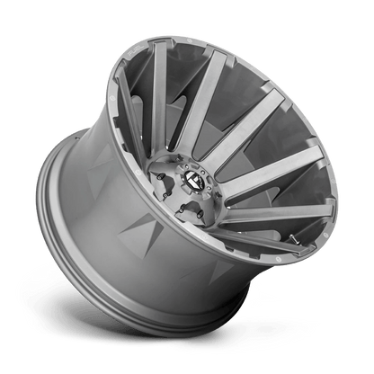 FUEL D714 CONTRA PLATINUM 24x14 5x127/5x139.7 -75 BRUSHED GUN METAL TINTED CLEAR