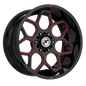 XF OFFROAD XF-233 20x10 6x135/6x139.7 -12 Gloss Black Milled Red