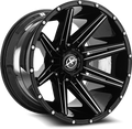 XF OFFROAD XF-220 22.0x10.0 6x135/6x139.7 Gloss Black Milled