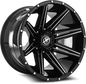 XF OFFROAD XF-220 22.0x10.0 6x135/6x139.7 Gloss Black Milled