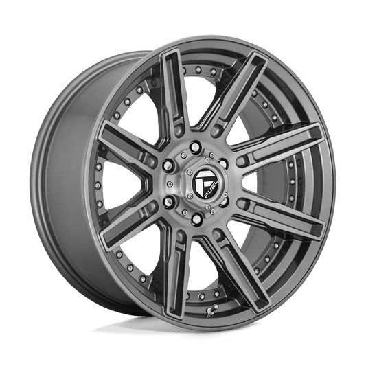 FUEL D710 ROGUE PLATINUM 20x9 6x139.7 1 BRUSHED GUN METAL TINTED CLEAR