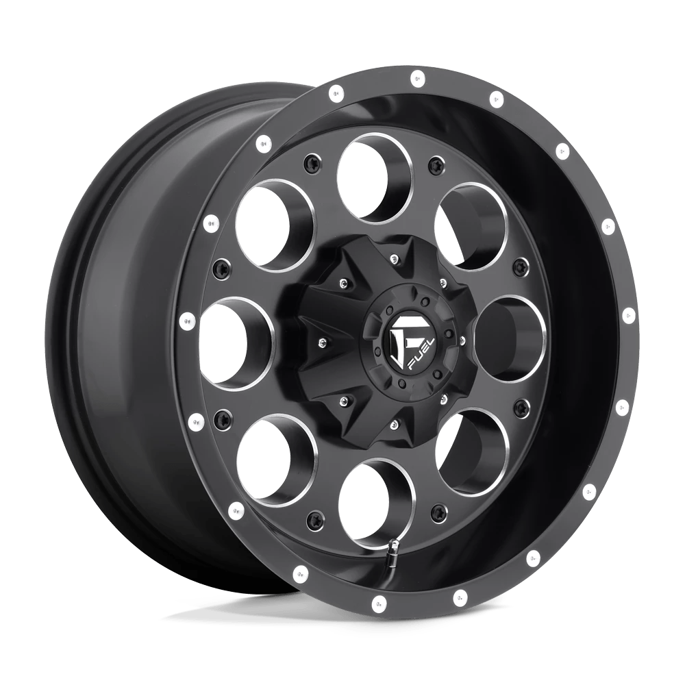 FUEL OFF-ROAD D525 REVOLVER 17.0x9.0 8x170 MATTE BLACK MILLED