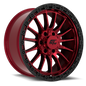 Renegade 17x9 5x127 / 5x139.7 -12 Red Anodized with Black Ring