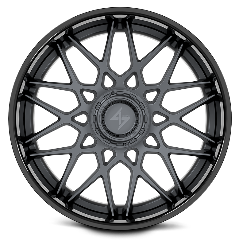 SENTALI BARREL FORGED XTREME BFX5 22.0x12.0 6x135/6x139.7 Gloss Black Lip / Gun Metal Centre