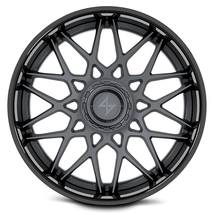 SENTALI BARREL FORGED XTREME BFX5 22.0x12.0 6x135/6x139.7 Gloss Black Lip / Gun Metal Centre