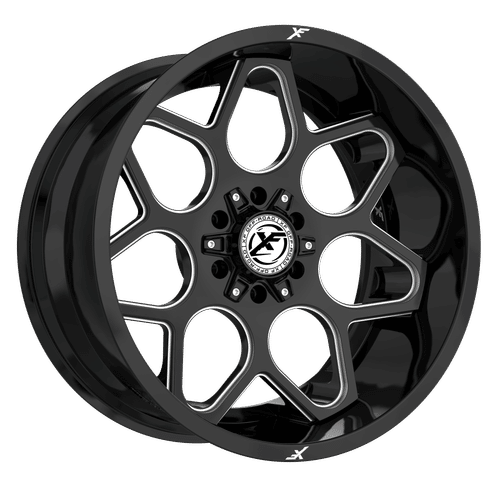 XF OFFROAD XF-233 20.0x10.0 6x135/6x139.7 Gloss Black Milled