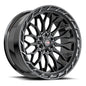 VORTEK VRP-503 20x9 6x135/6x139.7 0 Black Diamond Cut Ring W/ Dark Tint