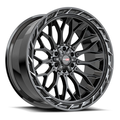 VORTEK VRP-503 24.0x11.0 6x135/6x139.7 Black Diamond Cut Ring W/ Dark Tint