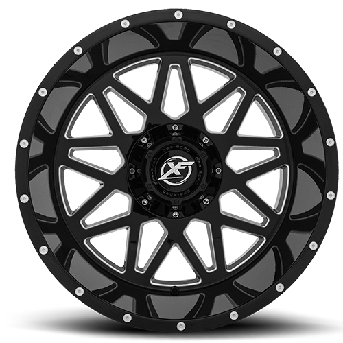 XF OFFROAD XF-211 22.0x10.0 6x135/6x139.7 Gloss Black Milled