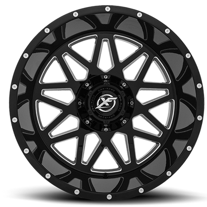 XF OFFROAD XF-211 22.0x10.0 6x135/6x139.7 Gloss Black Milled