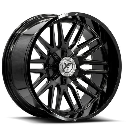 XF OFFROAD XF-240 22.0x12.0 6x135/6x139.7 Black Brushed Dark Tint