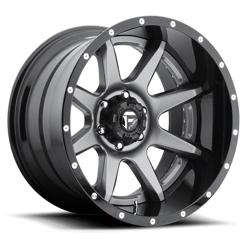 FUEL OFF-ROAD D238 20.0x10.0 5x127 MATTE GUN METAL BLACK LIP