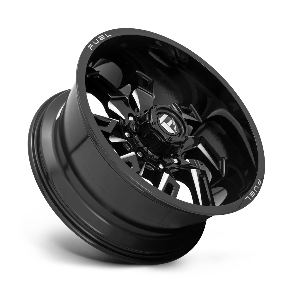 FUEL OFF-ROAD D747 LOCKDOWN 20.0x10.0 6x139.7 GLOSS BLACK MILLED