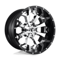 FUEL OFF-ROAD D246 20.0x10.0 8x165.1 CHROME PLATED GLOSS BLACK LIP