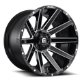 Fuel D615 CONTRA 24x12 8x180 -44 GLOSS BLACK MILLED